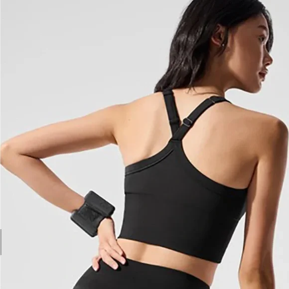 Alo Yoga Seamless Ribbed Favorite Bra Tank - Small - Picture 2 of 5